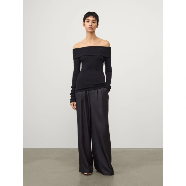 Lisa Yang Claudina Top in Noir