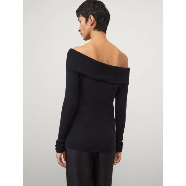 Lisa Yang Claudina Top in Noir