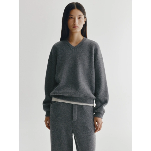Lisa Yang Cyrilla Sweater in Graphite