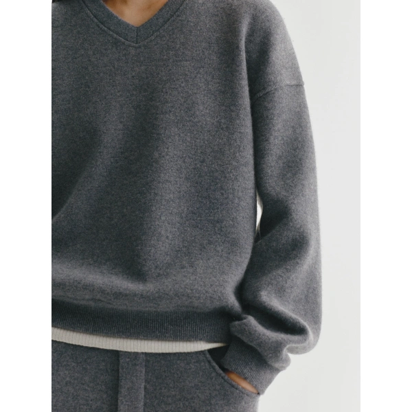 Lisa Yang Cyrilla Sweater in Graphite