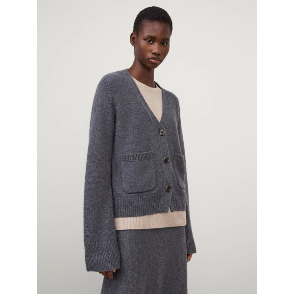 Lisa Yang Danni Cardigan in Graphite