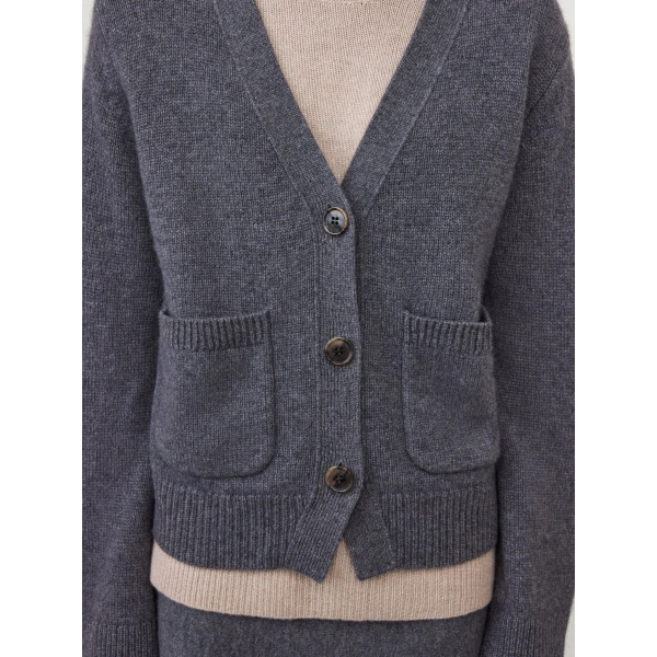 Lisa Yang Danni Cardigan in Graphite