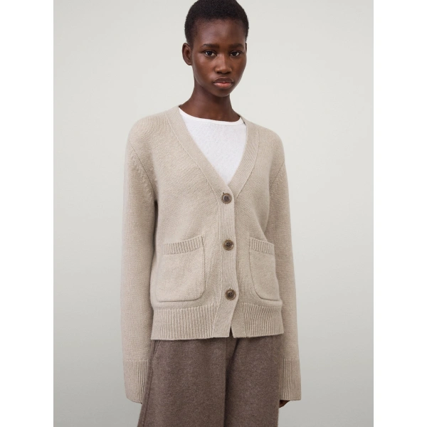 Lisa Yang Danni Cardigan in Sand