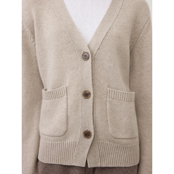 Lisa Yang Danni Cardigan in Sand