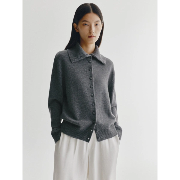 Lisa Yang Denie Cardigan in Graphite