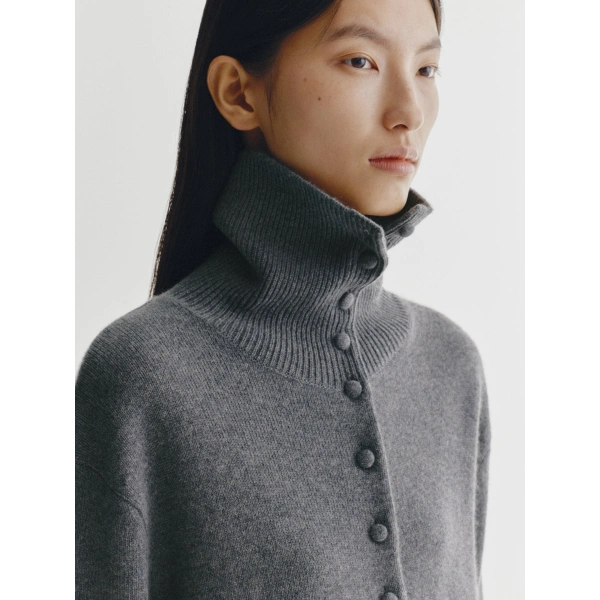 Lisa Yang Denie Cardigan in Graphite