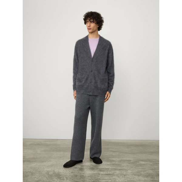 Lisa Yang Devean Cardigan in Graphite Brushed