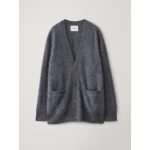 Lisa Yang Devean Cardigan in Graphite Brushed | Knitwear | Coveti