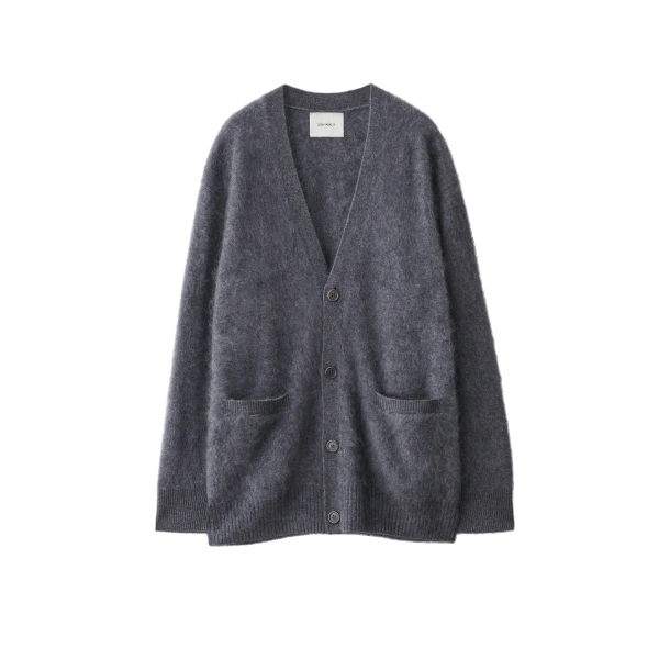 Devean Cardigan in Graphite Brushed