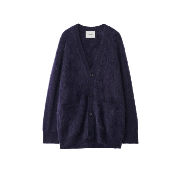 Devean Cardigan in Navy Brushed