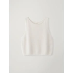 Lisa Yang Devine Vest in Cream | Sweater Vests | Coveti