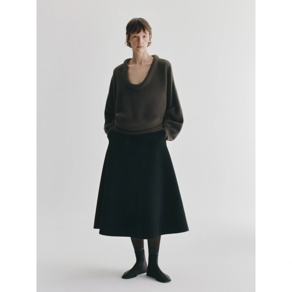 Lisa Yang Doria Sweater in Dark Fern
