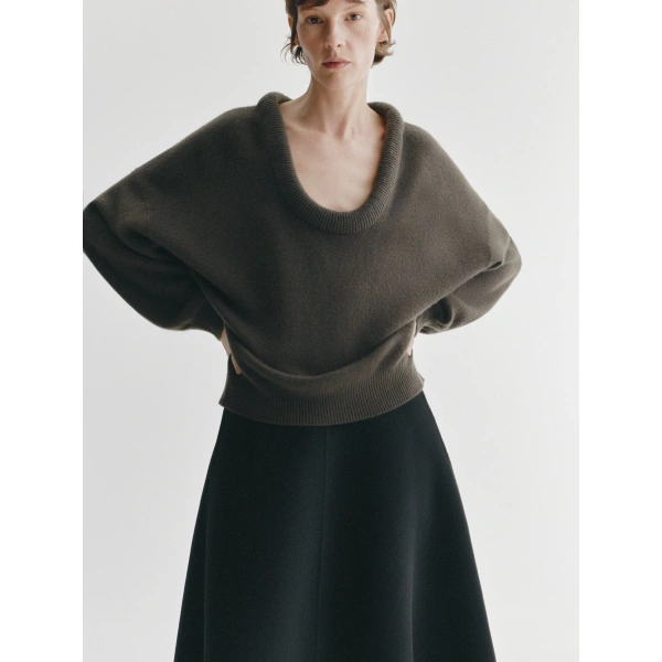 Lisa Yang Doria Sweater in Dark Fern