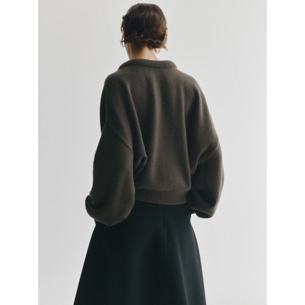 Lisa Yang Doria Sweater in Dark Fern