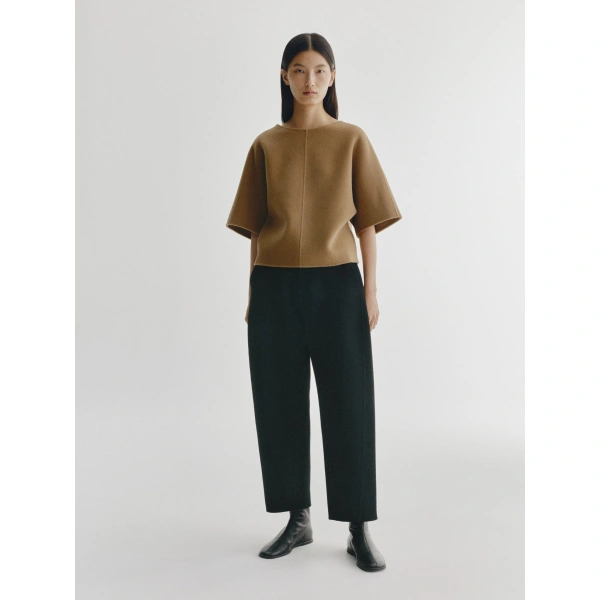 Lisa Yang Doublé Barrel Trousers in Black