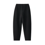 Lisa Yang Doublé Barrel Trousers in Black | Pants | Coveti