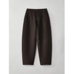 Lisa Yang Doublé Barrel Trousers in Dark Cedar | Pants | Coveti