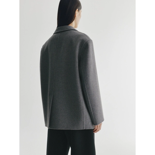 Lisa Yang Doublé Blazer in Mid Grey