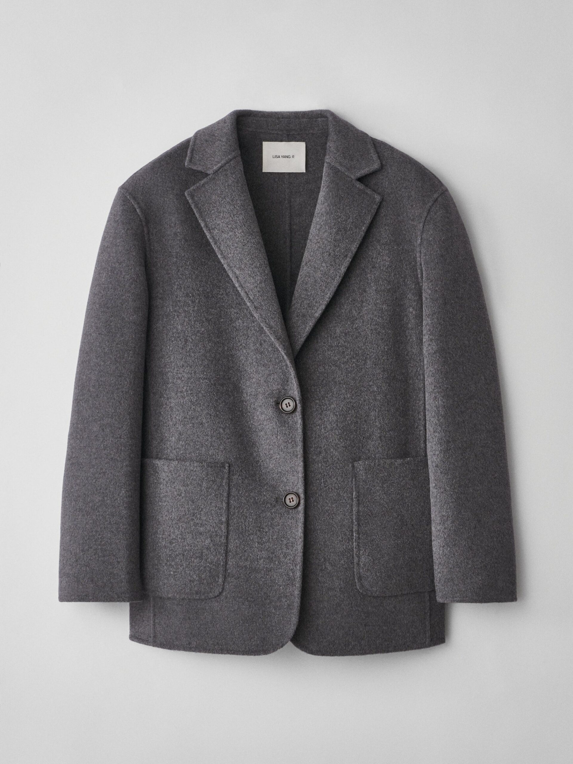 Lisa Yang Doublé Blazer in Mid Grey Lisa Yang Doublé Blazer in Mid Grey | Blazers | Coveti