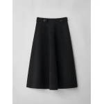 Lisa Yang Doublé Skirt in Black | Midi Skirts | Coveti