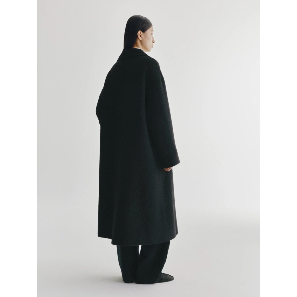 Lisa Yang Doublé Textured Coat in Black
