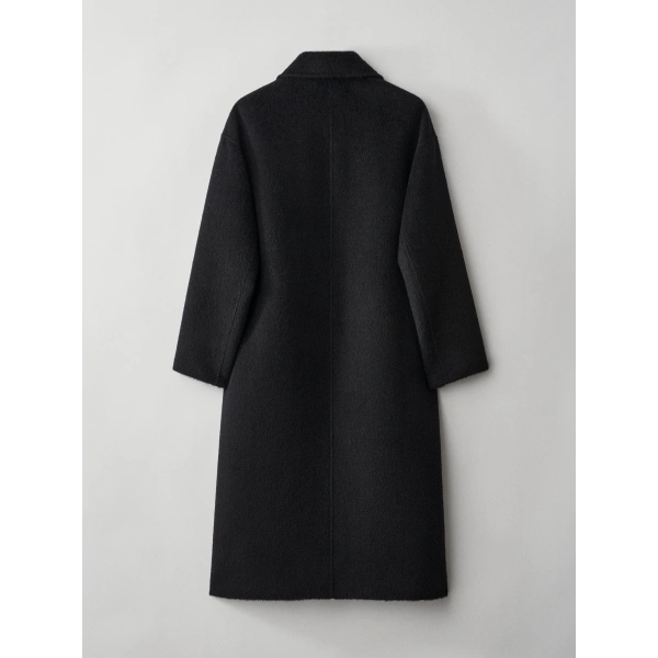 Lisa Yang Doublé Textured Coat in Black
