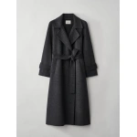 Lisa Yang Doublé Trench Coat in Dark Graphite | Trench Coats | Coveti