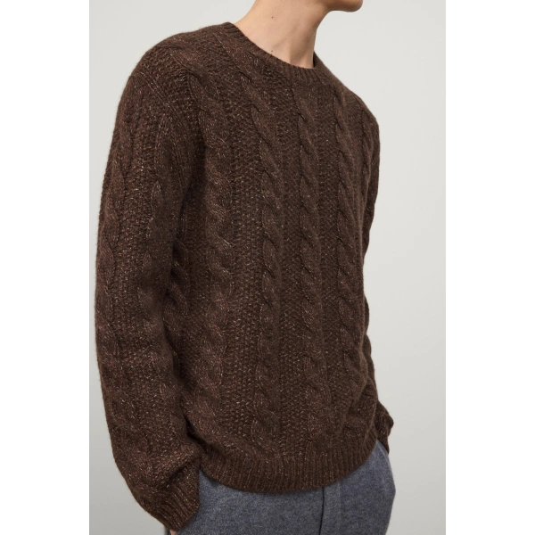 Lisa Yang Ellis Sweater in Dark Cocoa