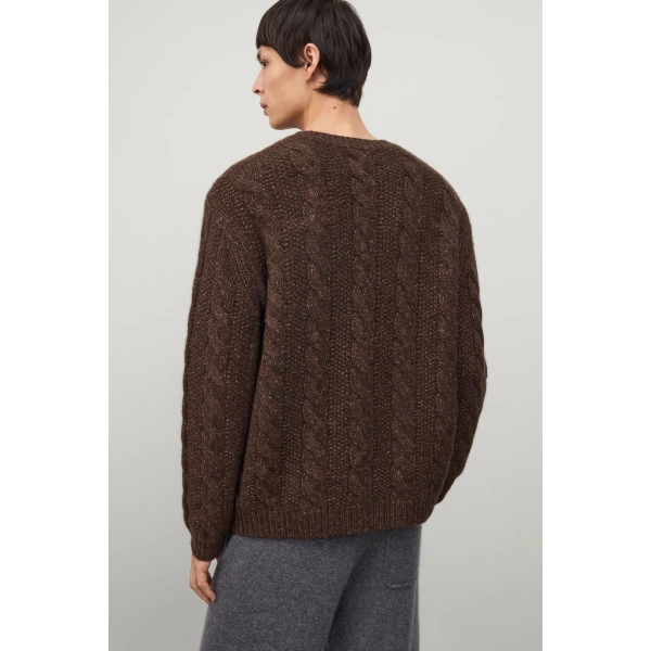 Lisa Yang Ellis Sweater in Dark Cocoa