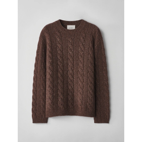 Lisa Yang Ellis Sweater in Dark Cocoa | Knitwear | Coveti