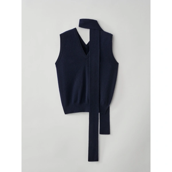 Lisa Yang Ellisyn Top in Navy | Sleeveless & Tank Tops | Coveti