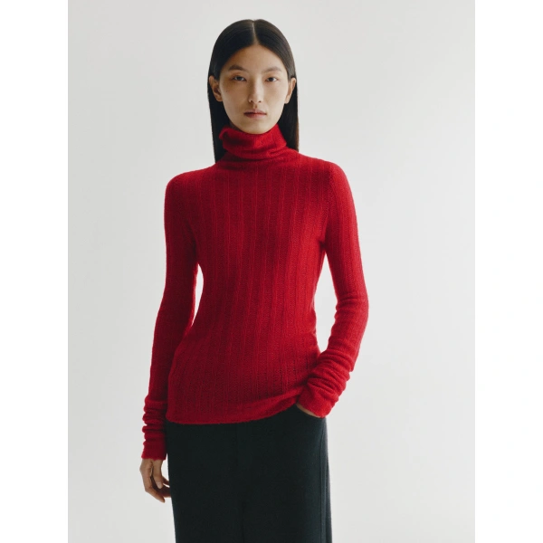 Lisa Yang Emiliana Sweater in Berry