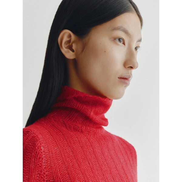 Lisa Yang Emiliana Sweater in Berry