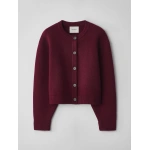 Lisa Yang Emmylou Cardigan Jacket in Deep Plum | Cardigans | Coveti
