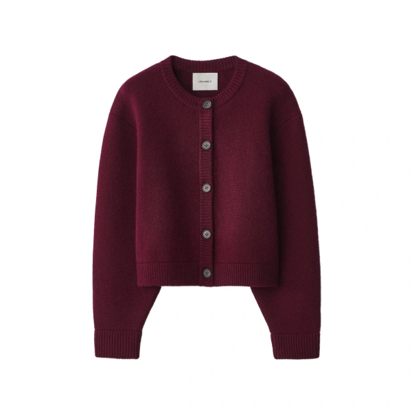 Emmylou Cardigan Jacket in Deep Plum
