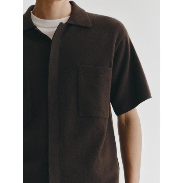 Lisa Yang Ethan Shirt in Dark Oak
