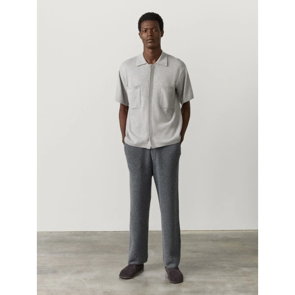 Lisa Yang Ethan Shirt in Dove Grey