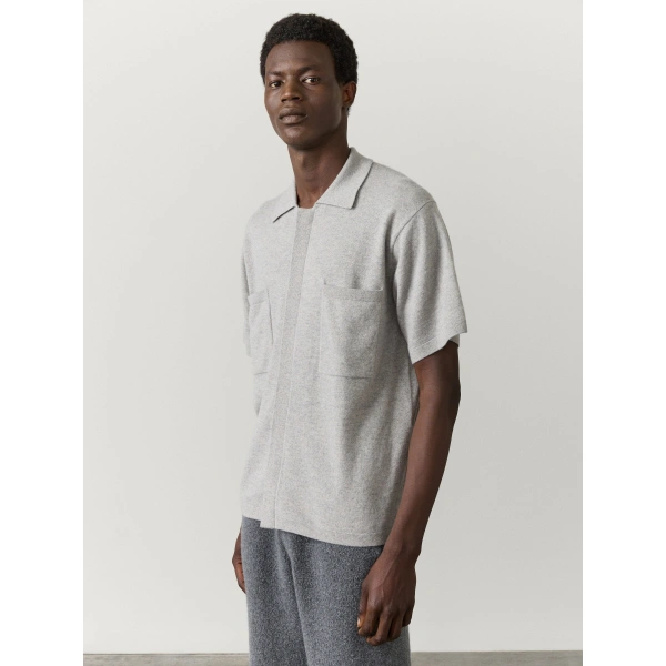 Lisa Yang Ethan Shirt in Dove Grey