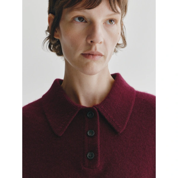 Lisa Yang Etta Sweater in Deep Plum