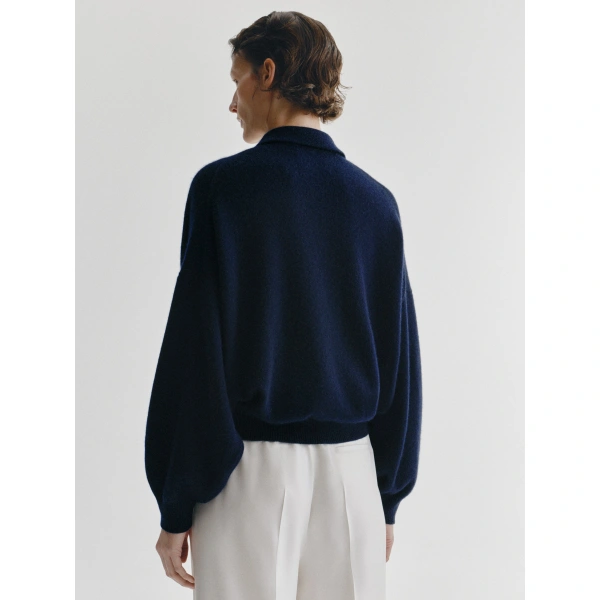 Lisa Yang Etta Sweater in Navy