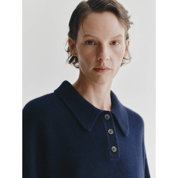 Lisa Yang Etta Sweater in Navy