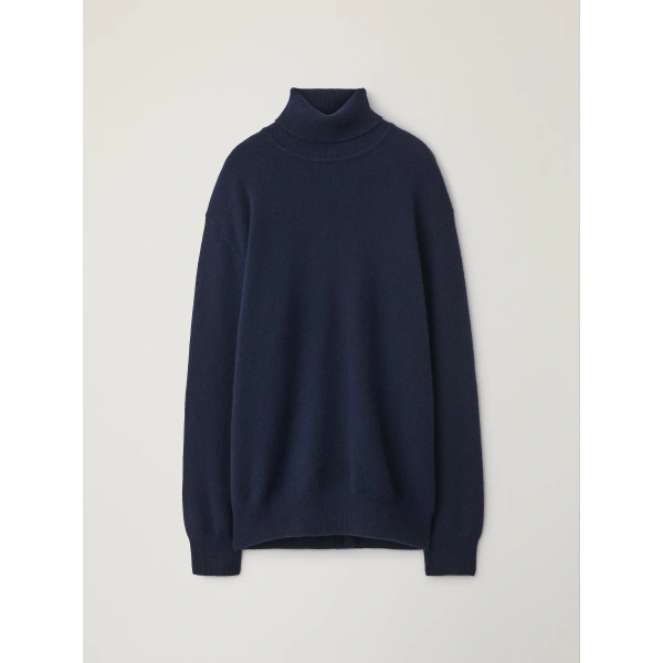Lisa Yang Faron Sweater in Navy | Knitwear | Coveti