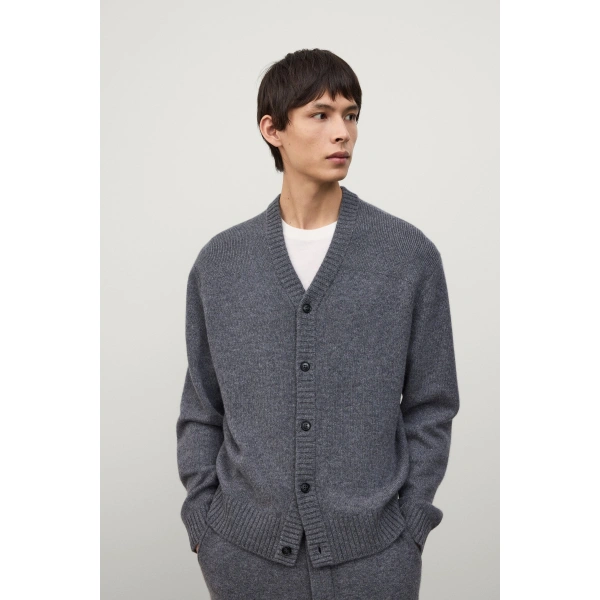 Lisa Yang Fenris Cardigan in Graphite