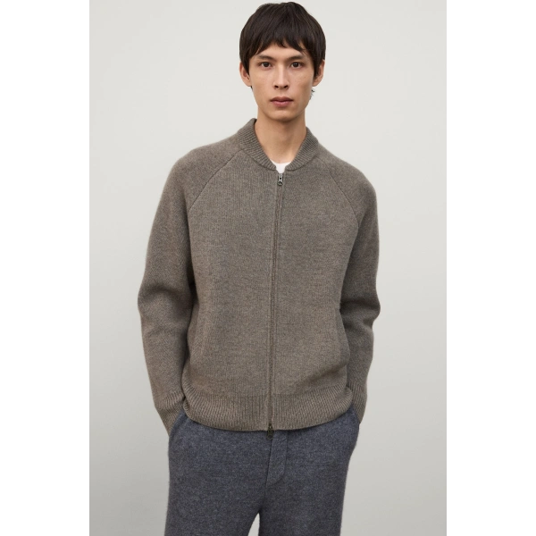 Lisa Yang Fionn Cardigan Jacket in Truffle