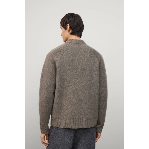 Lisa Yang Fionn Cardigan Jacket in Truffle