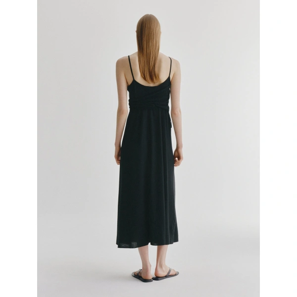 Lisa Yang Florie Wrap Dress in Black