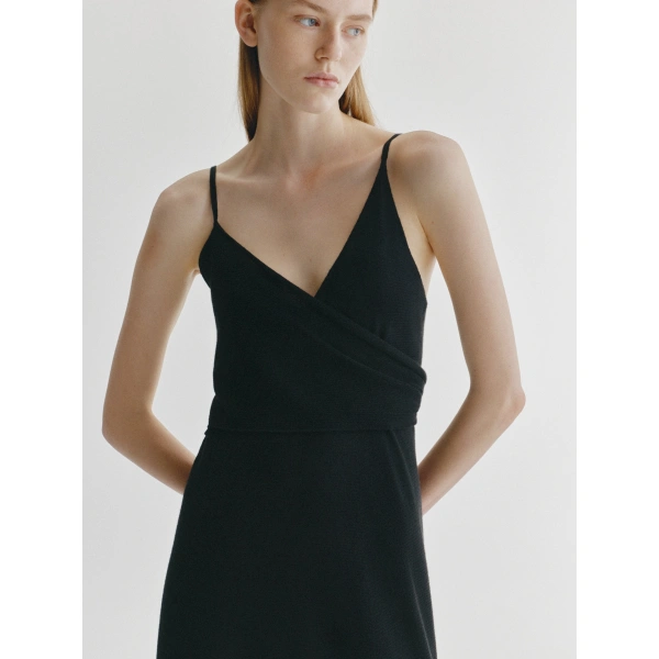 Lisa Yang Florie Wrap Dress in Black