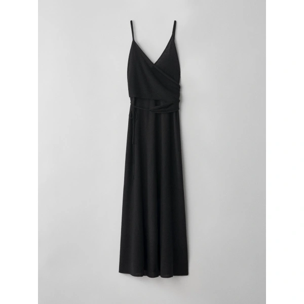 Florie Wrap Dress in Black