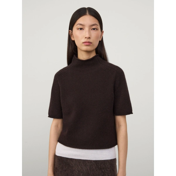 Lisa Yang Fride Sweater in Dark Oak