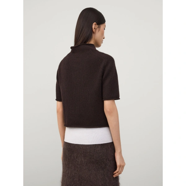 Lisa Yang Fride Sweater in Dark Oak